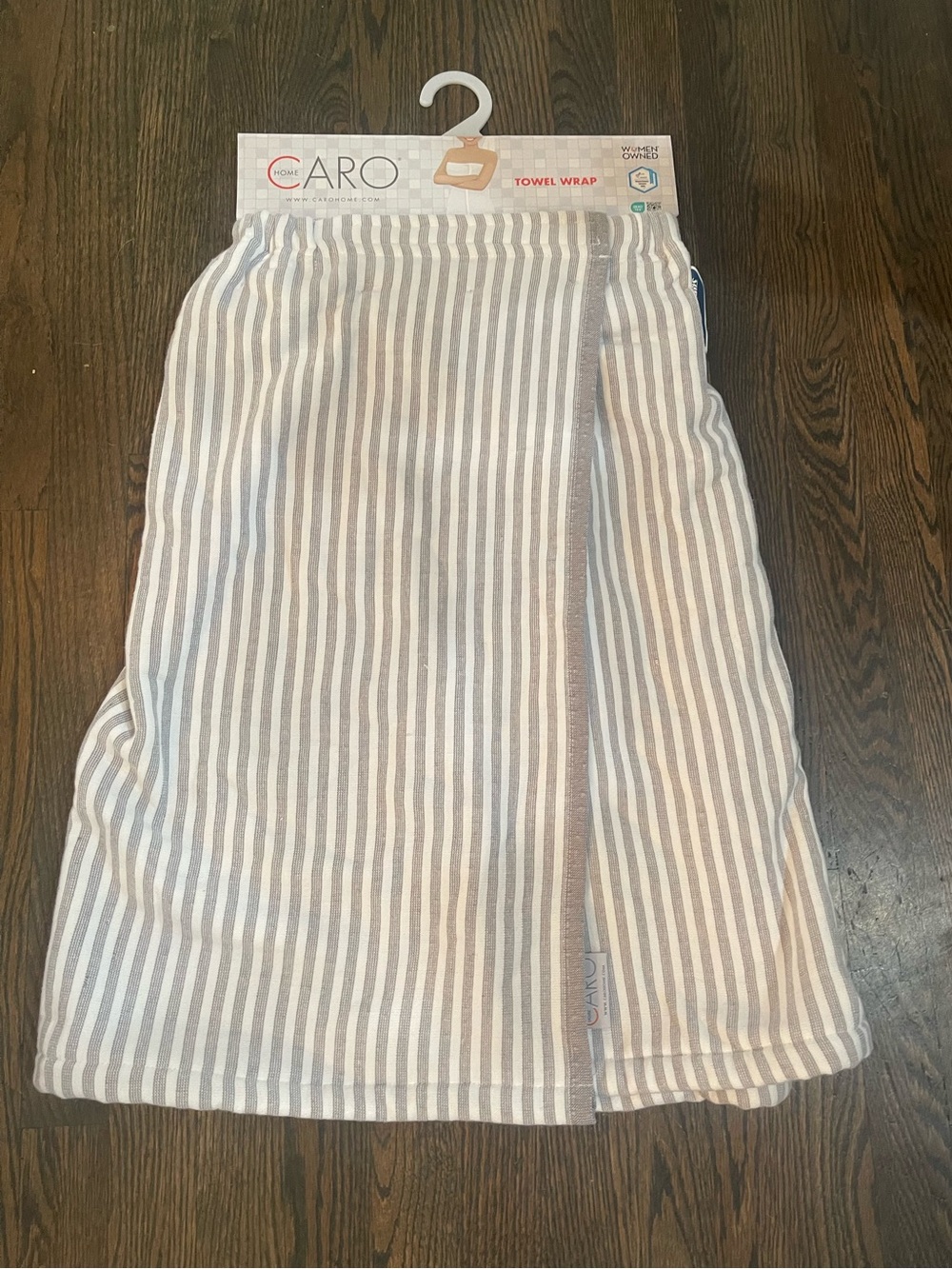 CARO spa towel wrap - velcro closure absorbent and soft 100% Cotton - Brand new